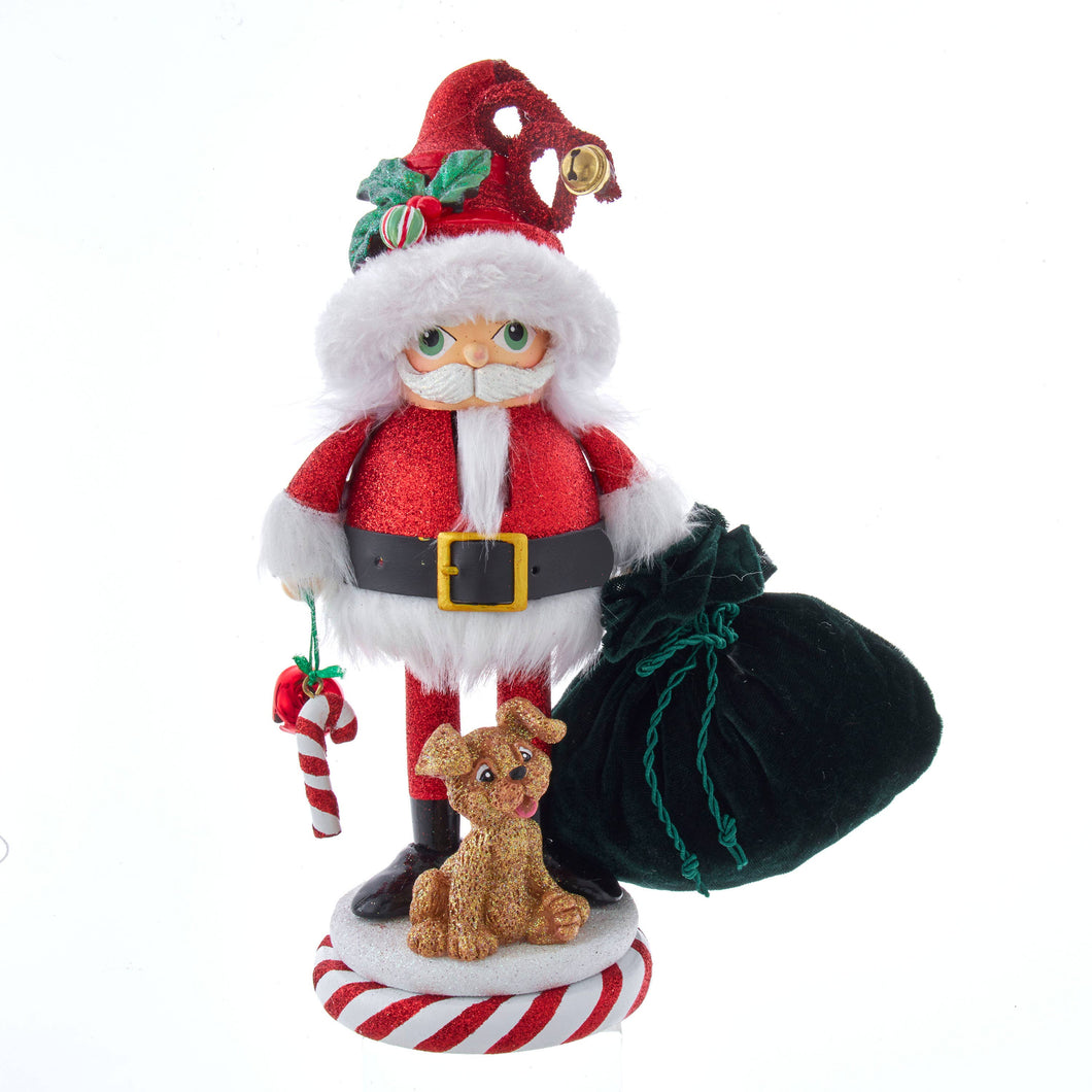 Kurt S. Adler, Inc. - 12“ Hollywood Nutcrackers™ Chubby Santa With Pup Nutcracker