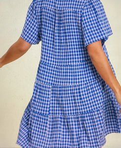 Gingham Tiered Dress