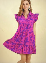Magenta Floral Dress