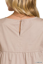 RUFFLED CAP SLEEVE MINI DRESS